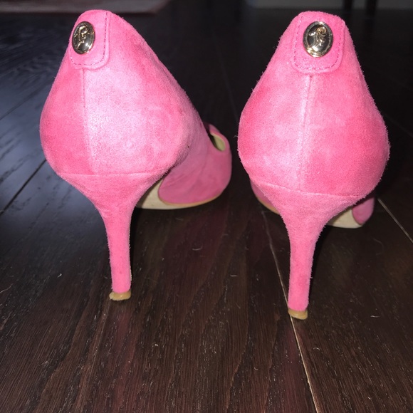 Pink Suede Pumps - Picture 2 of 4